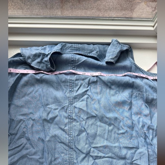 J.JILL Denim womens two toned baggy fit tank size XL petite - Picture 4 of 7